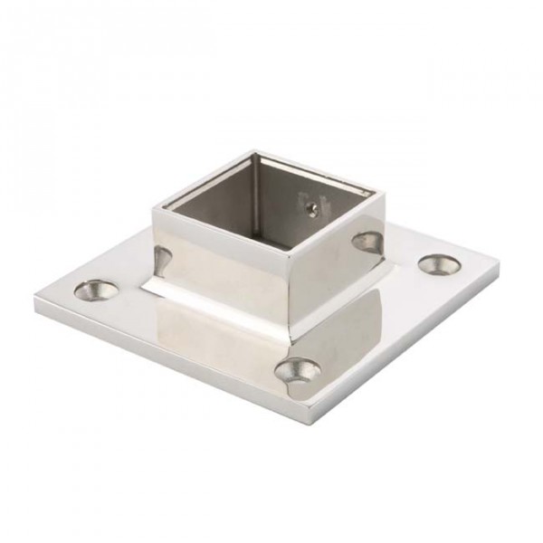 Embase (platine) Ronde 45° 25 Mm Inox 316 De Luxe - FP INOX - Neuf