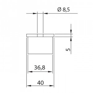 Support tube inox