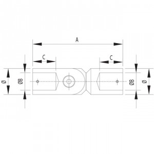 Garde corps inox coude tiges reglable