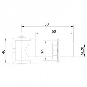 Pivot réglable gond pour portail