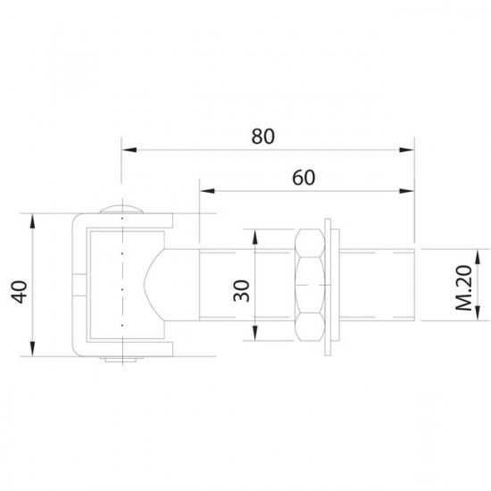 Pivot réglable gond pour portail