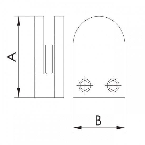 Pince ronde embase plate