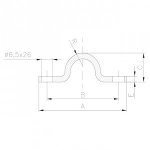 Rail coulissant visser U