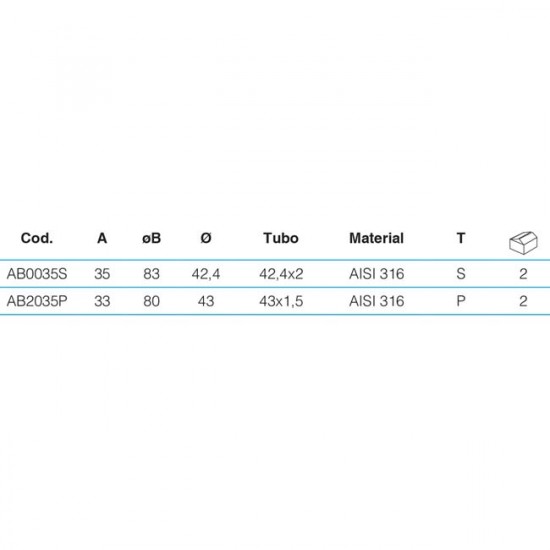 Reglable garde corps inox embase coude