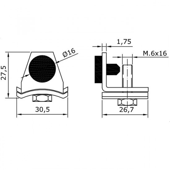 Butee porte U-30