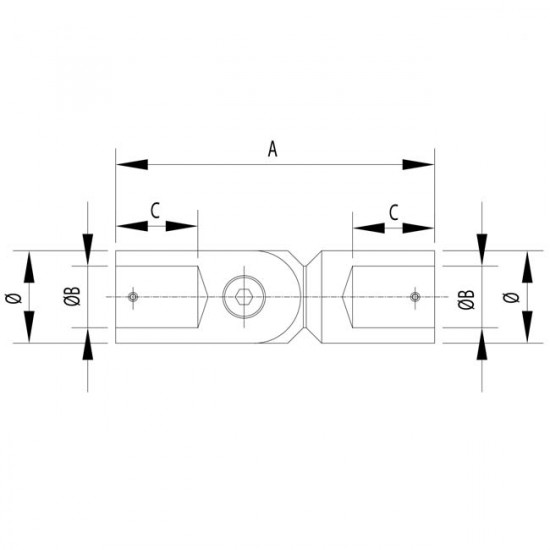 Coude réglable tiges pour garde corps inox