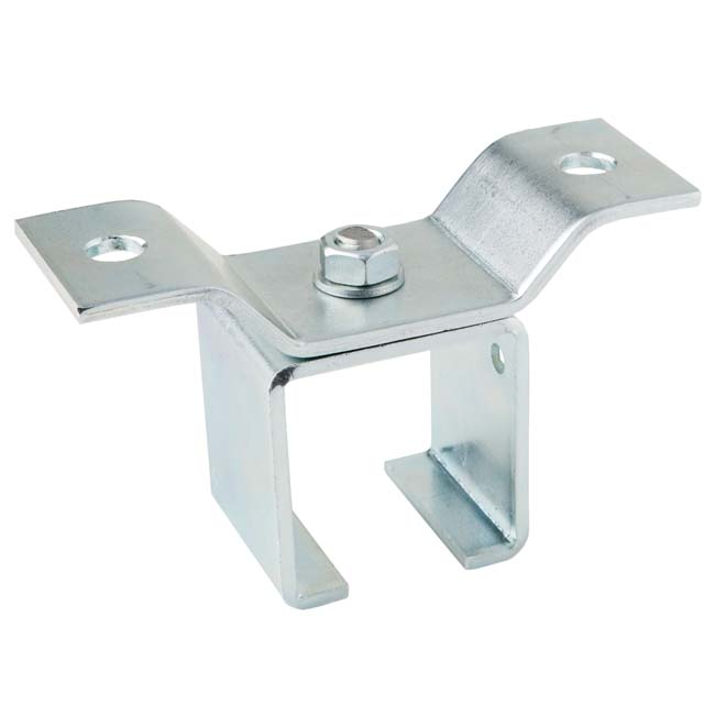 Support pour rail U-40 à plafond inoxydable. Porte coulissante